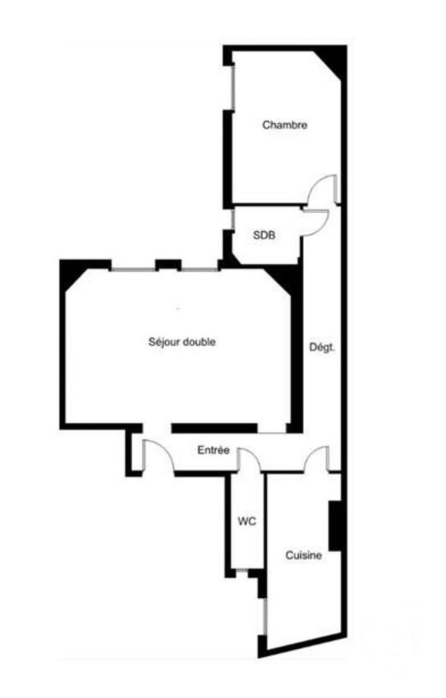 Afficher la photo en grand Appartement F2 à vendre - 3 pièces - 60.56 m2 - PARIS - 75015 - ILE-DE-FRANCE - Century 21 Immoside Felix Faure