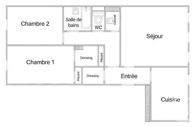 Appartement à vendre - 4 pièces - 82.53 m2 - PARIS - 75015 - ILE-DE-FRANCE - Century 21 Immoside Felix Faure