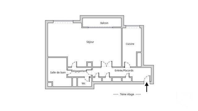 Appartement à vendre - 2 pièces - 51.0 m2 - PARIS - 75015 - ILE-DE-FRANCE - Century 21 Immoside Felix Faure
