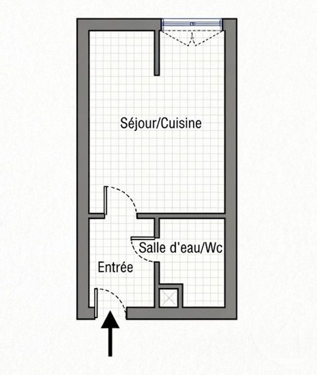 Appartement Studio à vendre - 1 pièce - 11.5 m2 - PARIS - 75015 - ILE-DE-FRANCE - Century 21 Immoside Felix Faure